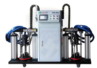 Máy dán cạnh tự động cao tốc 2 nồi keo pur hai màu option đè phôi dạng con lăn PRO-980MH Holztek 13530