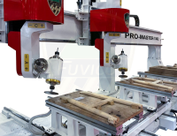 Máy phay CNC 3D 2 đầu làm việc 2 bàn kép Woodmaster mới nhất 2025 13565