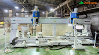 Máy phay CNC 3D 2 đầu làm việc 2 bàn kép Woodmaster mới nhất 2025 13570