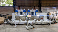 Máy phay CNC 3D 4 đầu làm việc 2 bàn kép Woodmaster mới nhất 2025 13576