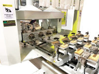 MÁY GIA CÔNG CNC 4 TRỤC 16 DAO KẸP LẬT 180 ĐỘ 6 KẸP XOAY BÀN 4.8M WOODMASTER 13588