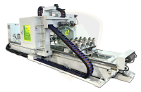 MÁY GIA CÔNG CNC 4 TRỤC 16 DAO KẸP LẬT 180 ĐỘ 6 KẸP XOAY BÀN 4.8M WOODMASTER 13589