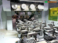 MÁY GIA CÔNG CNC 4 TRỤC 16 DAO KẸP LẬT 180 ĐỘ 6 KẸP XOAY BÀN 4.8M WOODMASTER 13592