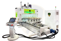 MÁY GIA CÔNG CNC 4 TRỤC 16 DAO KẸP LẬT 180 ĐỘ 6 KẸP XOAY BÀN 4.8M WOODMASTER 13594
