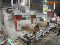 Máy phay CNC 3D 5 trục 4 đầu làm việc đồng thời 2 bàn kép Woodmaster mới nhất 2025 13616