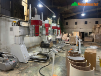 Máy phay CNC 3D 5 trục 4 đầu làm việc đồng thời 2 bàn kép Woodmaster mới nhất 2025 13617