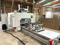 MÁY PHAY CNC 4 TRỤC 16 DAO KẸP LẬT 180 ĐỘ (6 kẹp xoay bàn 5 mét) 14225