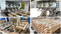 MÁY PHAY CNC 4 TRỤC 16 DAO KẸP XOAY 180 ĐỘ gia công 5 mặt phôi 14378