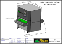 Hệ thống băng tải nạp hồi máy chà nhám thùng Fuvico 6397