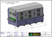 Hệ thống băng tải nạp hồi máy chà nhám thùng Fuvico 6399