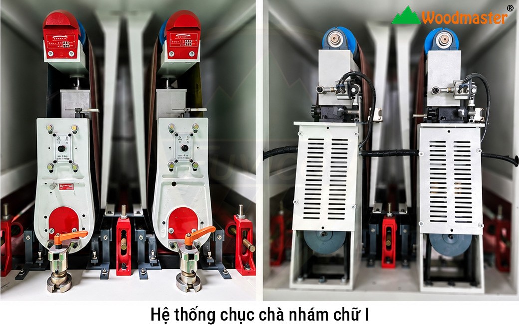 MÁY CHÀ NHÁM PHÔI NGẮN BĂNG TẢI HÚT CHÂN KHÔNG 14613