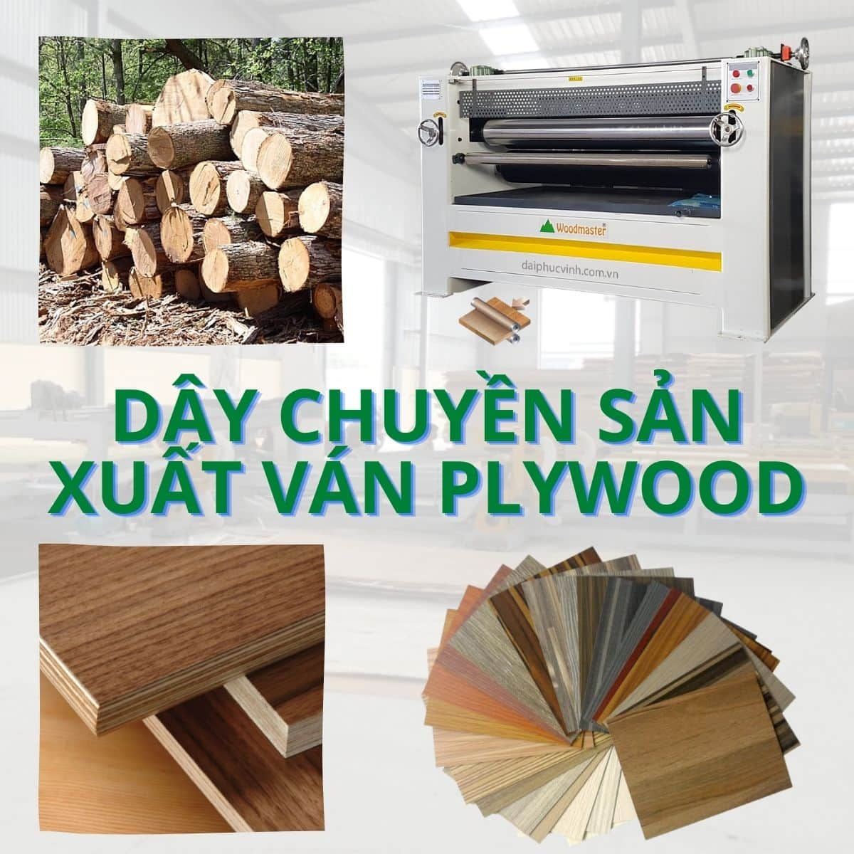 Dây chuyền máy làm ván ép Plywood HOLZTEK