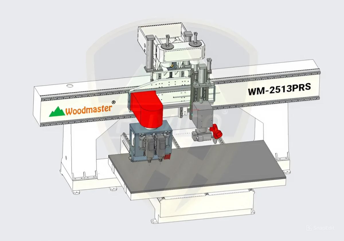 MÁY BÀO CƯA CNC XOAY ĐA HƯỚNG & ĐẦU ROUTER WM-2513PRS