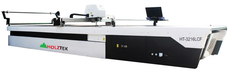 MÁY CẮT DA VÀ VẢI CNC TẢI NẶNG HOLZTEK( cắt nhiều lớp ) FULL LINE