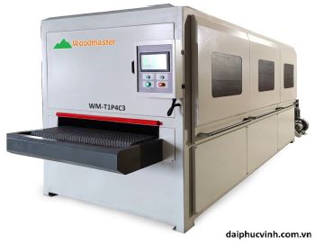 MÁY CHÀ NHÁM CHỔI THÙNG 8 TRỤC ( băng tải hút chân không )