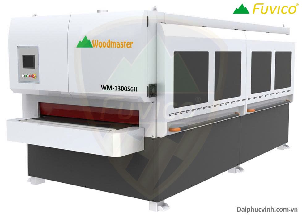 MÁY CHÀ NHÁM CHỔI THÙNG TẢI NẶNG 6 TRỤC WM-1300S6H