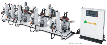 MÁY CHÀ NHÁM GỖ 4 MẶT 16 TRỤC WOODMASTER