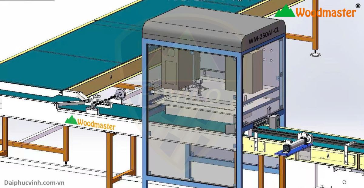 MÁY CNC AI TỰ ĐỘNG PHÂN LOẠI PHÔI THEO MÀU SẮC WM-250AI-CL 2025