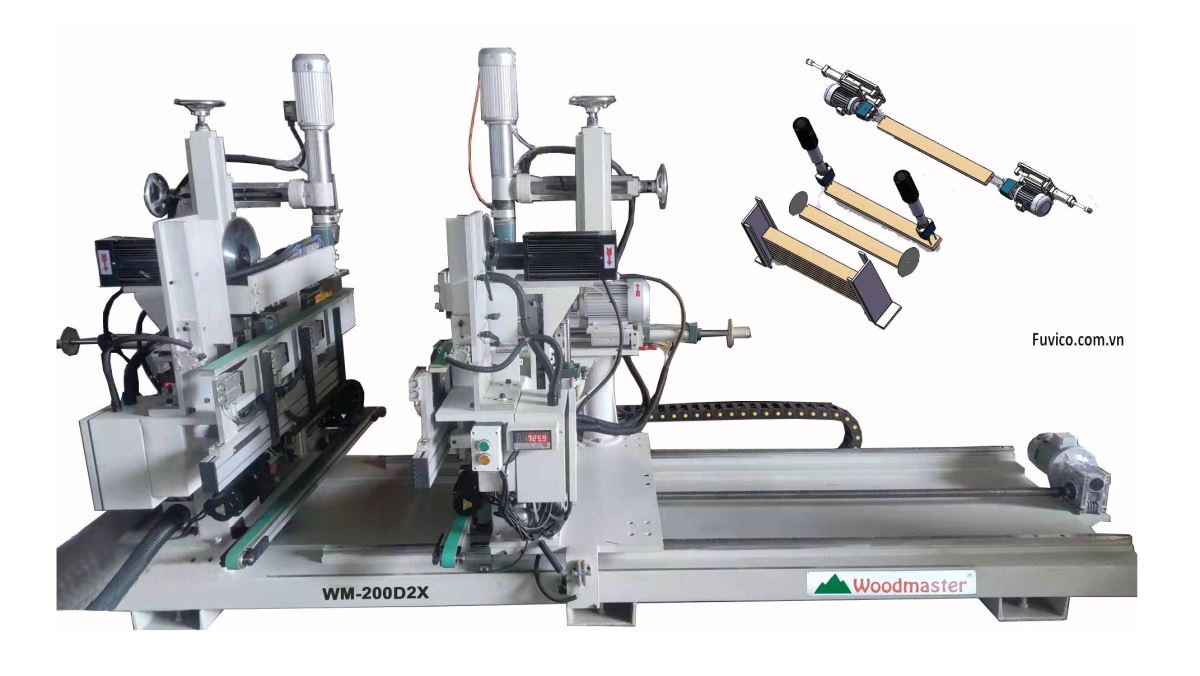 MÁY KHOAN 2 ĐẦU TỰ ĐỘNG 4 TRỤC WM-200D2X