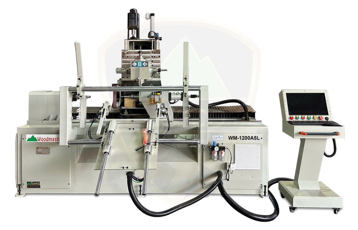 MÁY PHAY TIỆN TUBI CNC 5 TRỤC 4 DAO OPTION TRỤC CHÀ NHÁM WM-1200A5L