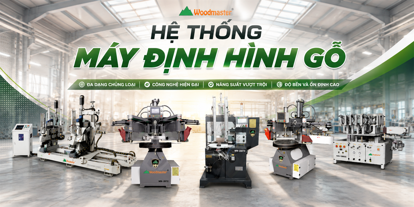Hệ thống máy định hình gỗ Woodmaster