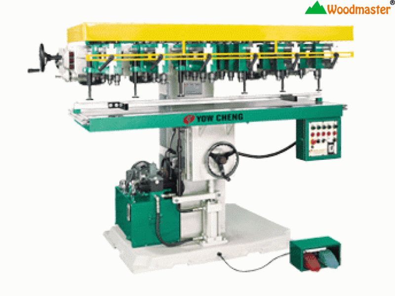 Máy khoan giàn 16 đầu Woodmaster dùng để gia công nhiều vị trí trên phôi gỗ