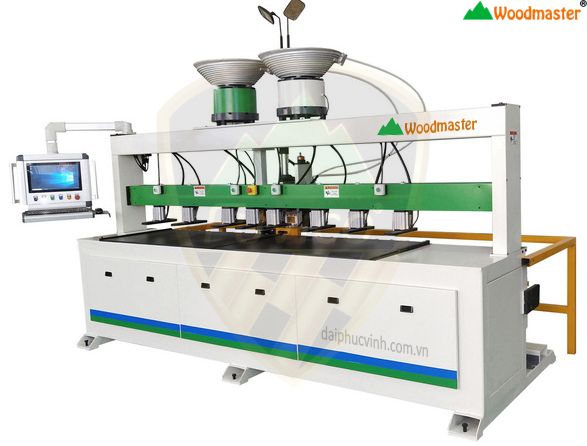 Máy khoan đóng chốt và máy CNC khoan phun keo đóng chốt Woodmaster