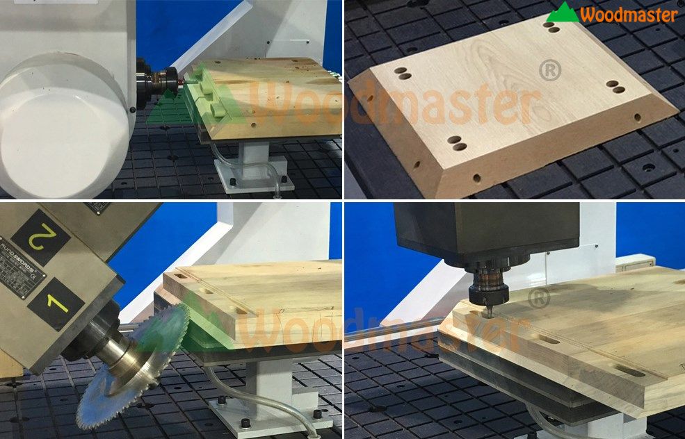 Cơ cấu đầu gia công máy CNC 5 trục thay đổi hướng dao khi gia công 3D